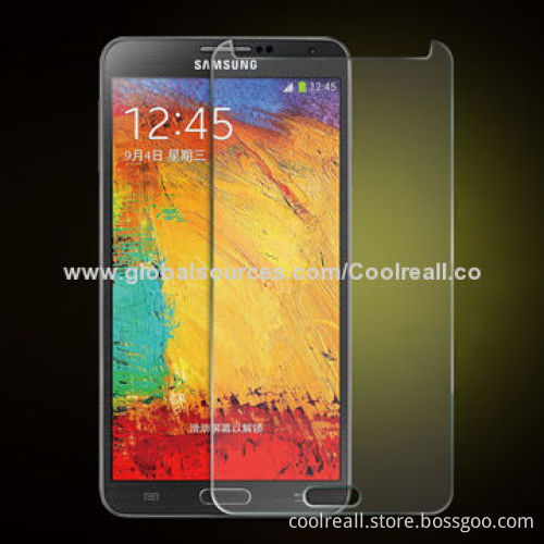 Manufacturer High-clear 9H Hardness Tempered-glass Screen Film for Samsung Note 2/3, Waterproof